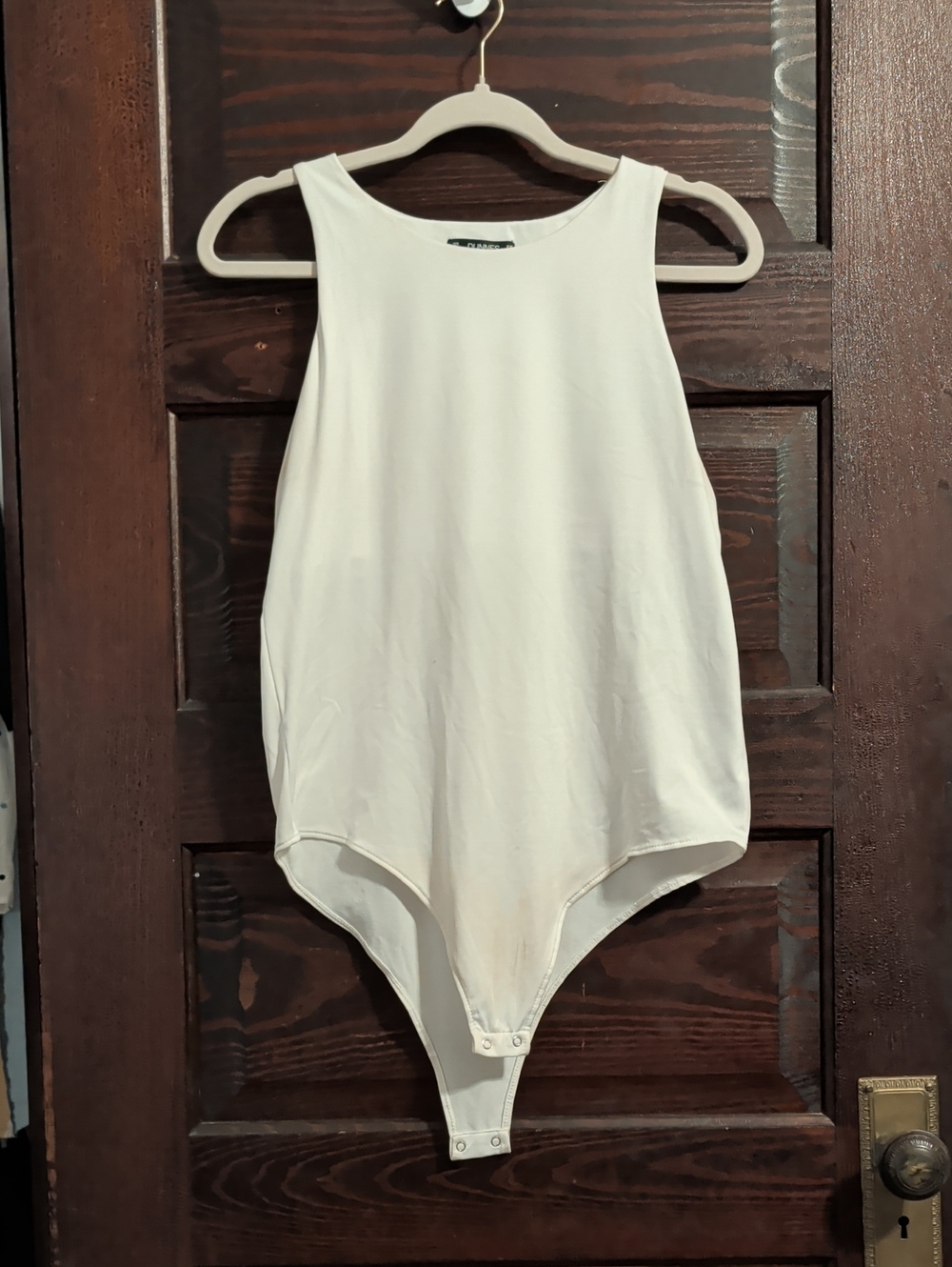 White Tank One-Piece Bodysuit - Dunnes